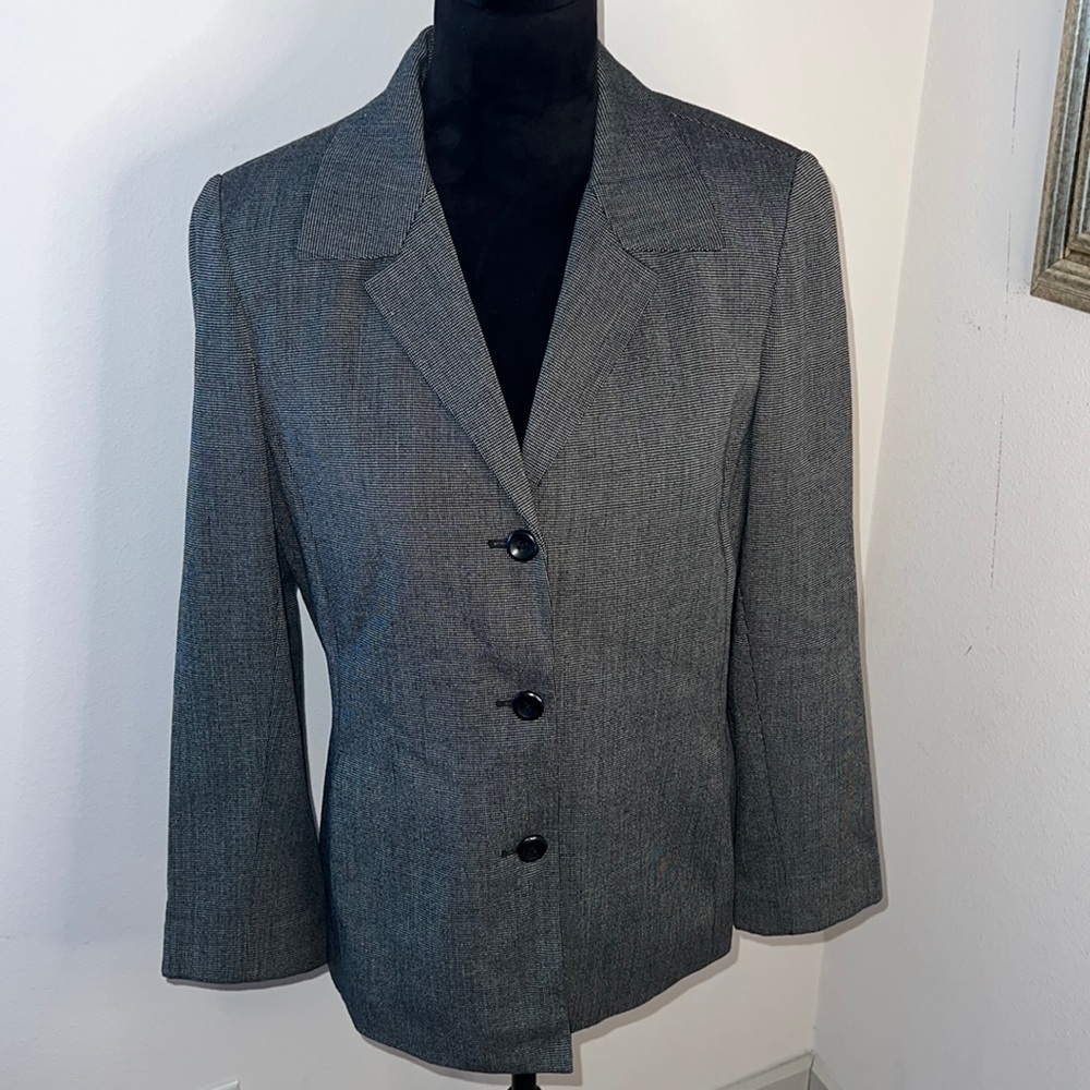 Rafaella petites women’s blazer suit jacket single front three button Sz 10P